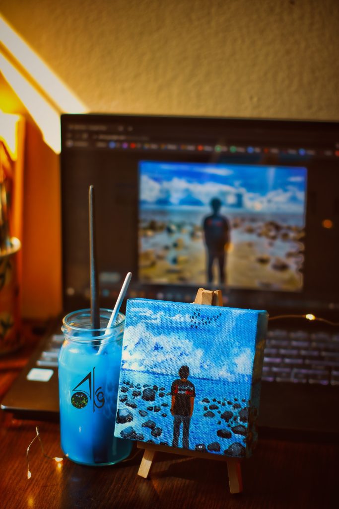 Beauty of Sea Canvas (without Easel) Rung