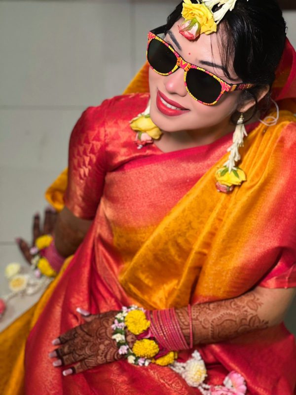 Handpainted wedding sunglasses