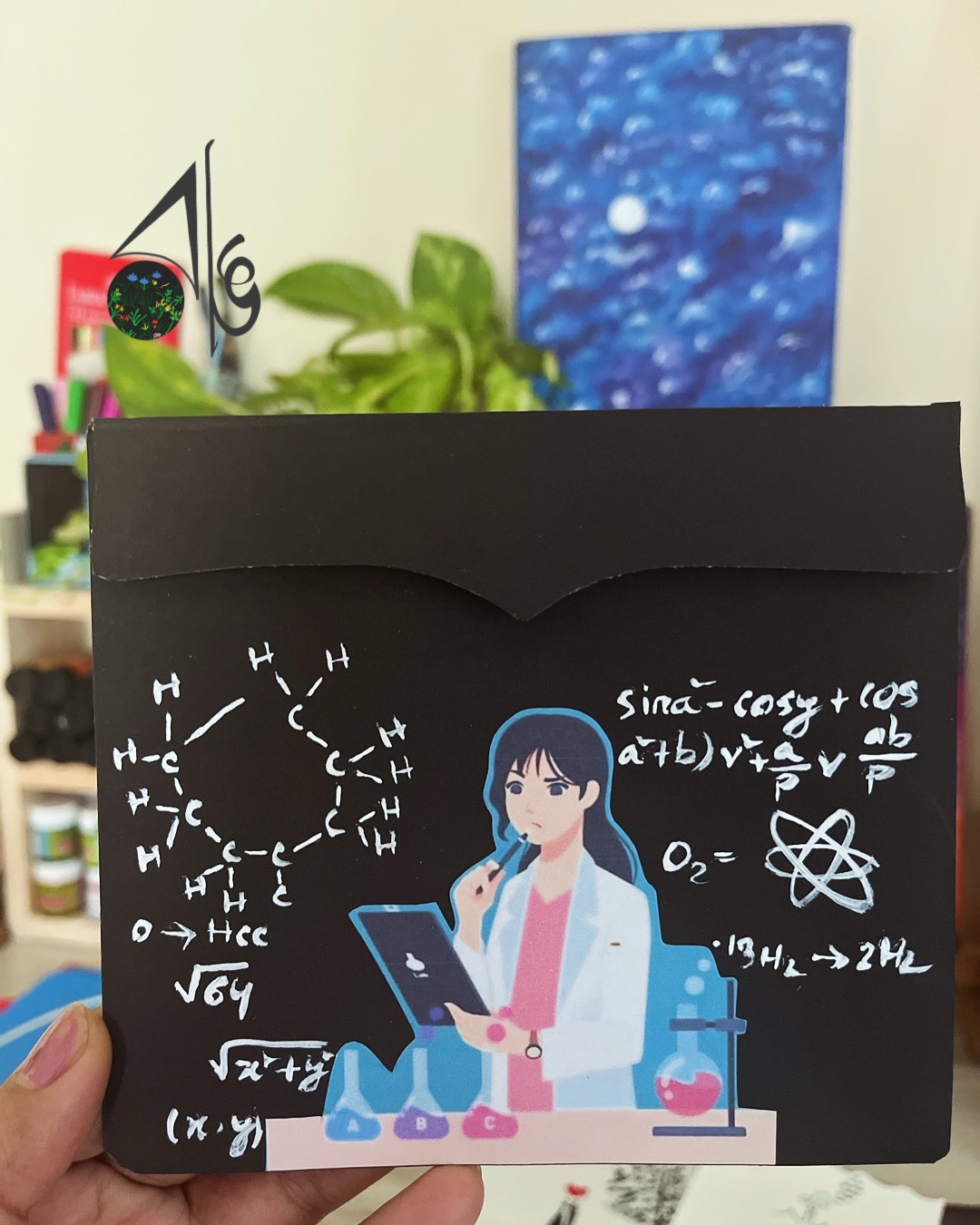 Chemistry-themed customized envelope đ