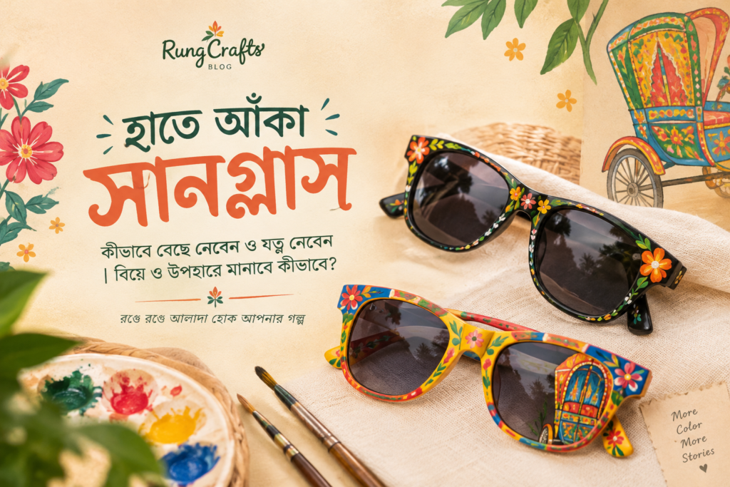Hand painted sunglass in bangladesh